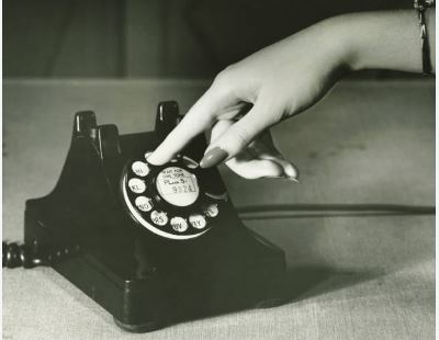 telephone bakelite noir
